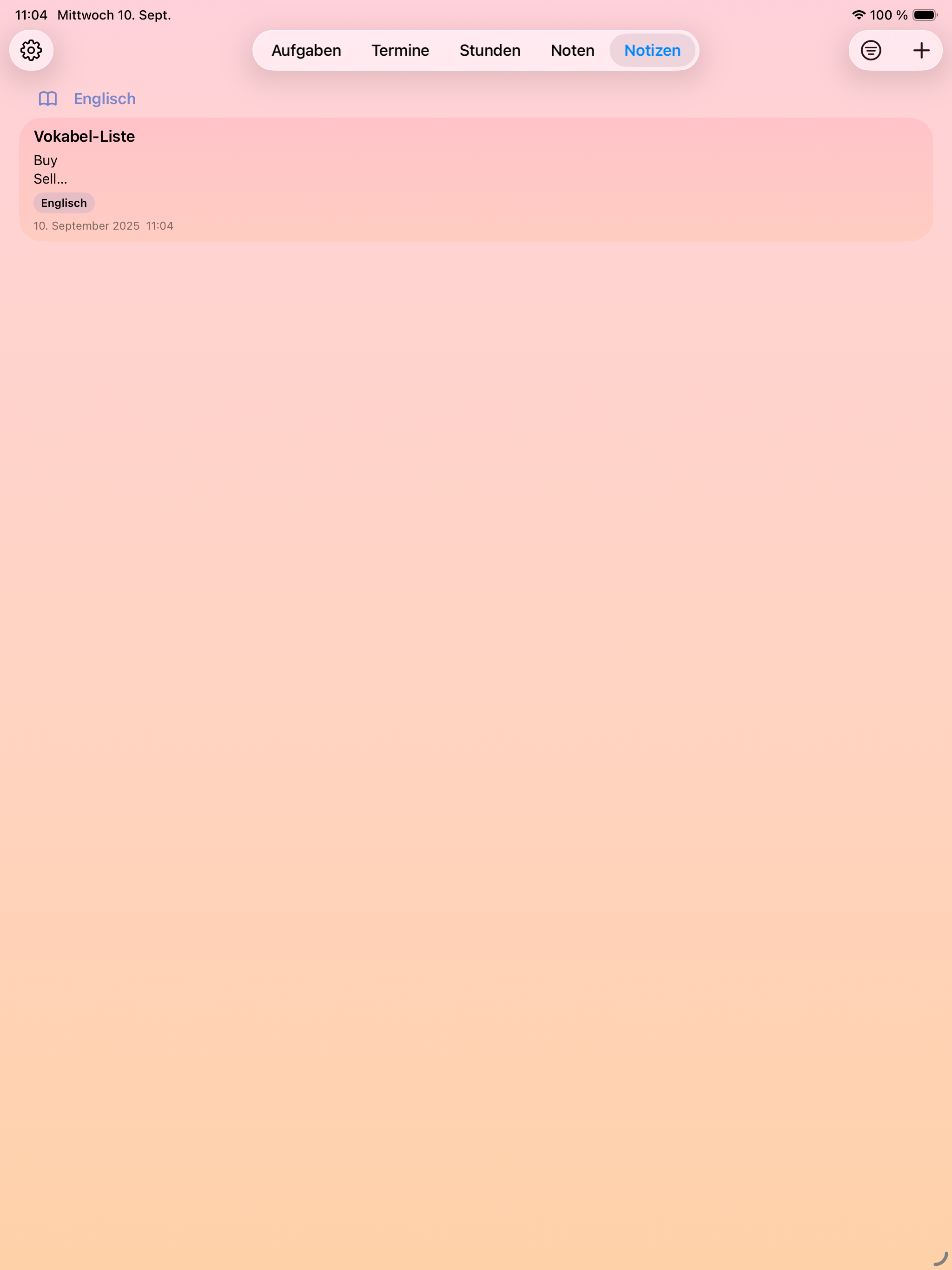 iPad App – Screenshot 2